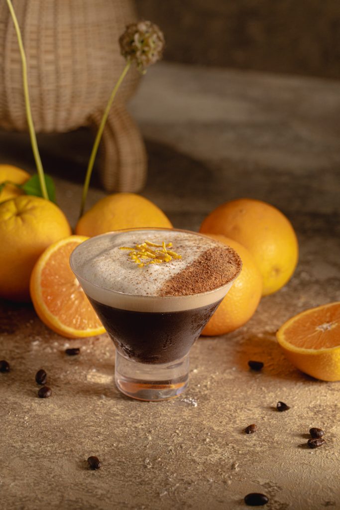 image of orange coffee cocktail