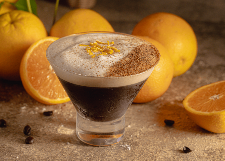 image of orange coffee cocktail